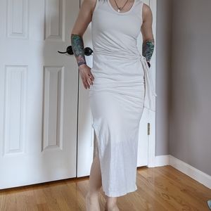 Sundry, cream summer dress, tie front size 0